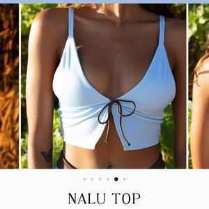 Long line bikini top